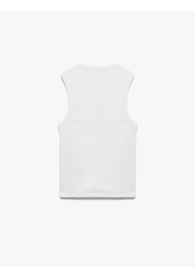 Koton Pamuklu Slim Fit Bisiklet Yaka Domates Nakış Detaylı Kolsuz Tişört Beyaz 5sak10730ek Beyaz Koton Pamuklu Slim Fit Bisiklet Yaka Domates Nakış Detaylı Kolsuz Tişört Beyaz 5sak10730ek Beyaz