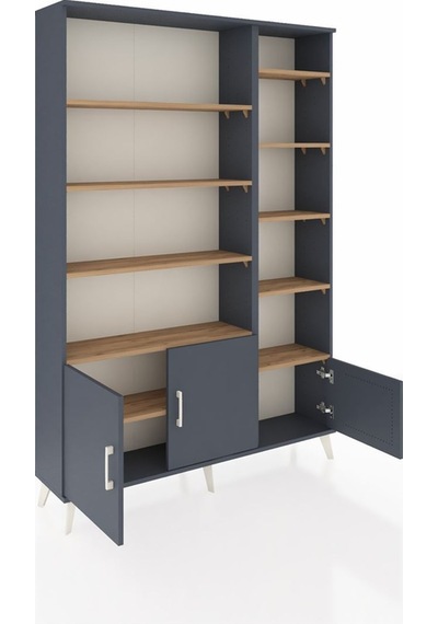 Arges Dolap 10 Raflı 3 Kapaklı 132x30x195 Antrasit-antrasit/çam Antrasıt/atlas Çam Arges Dolap 10 Raflı 3 Kapaklı 132x30x195 Antrasit-antrasit/çam Antrasıt/atlas Çam