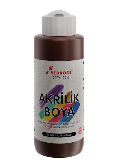 Kahverengi Akrilik Boya 120 Ml