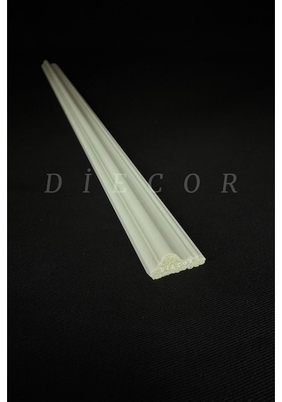 Diecor Dekoratif Boyanabilir 1 Adet 2 Cm Eğimli Polistren Duvar Çıtası Beyaz 20 X 17 Model:xa246