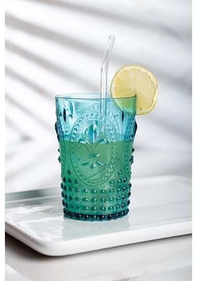 Akrilik Aquamarin Tekli Kısa Bardak & Su Meşrubat Kahve Yanı Bardağı 400 ml ( Cam Değildir
