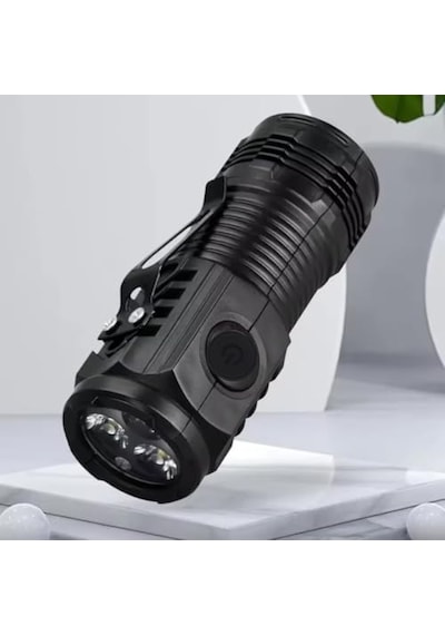 Tr El Feneri Led Usb Şarjlı-ultra Güçlü Parlak Mini Boy El Feneri Enerji Sınıfı A++ Ortam Lambası Deprem,polis,