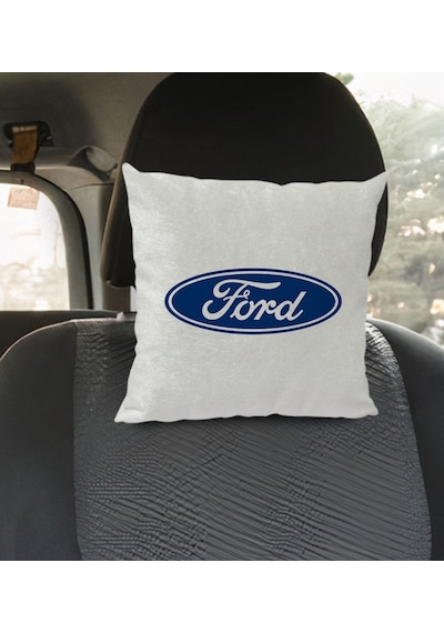 Bk Gift Ford Tasarımlı Kare Araç Koltuk Yastığı-1