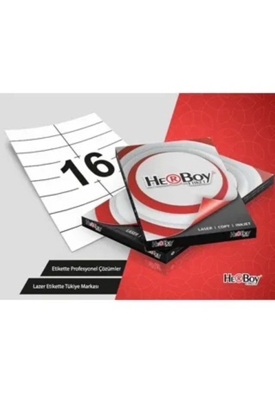 Herboy Etiket-laser 99,1x34mm Hb-1016 Beyaz