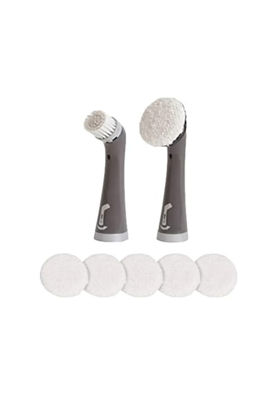 Power Scrubber Takmak Için Yumuşak Kıllar Ve 6 Mikrofiber Pedli Cırt Cırtlı Başlık Kablosuz Elektrikli Pille Ça Genel