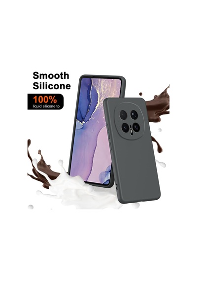 Caseonn Honor Magic 8 Pro Kılıf Kamera Korumalı Mikrofiber Astarlı Lansman Gri
