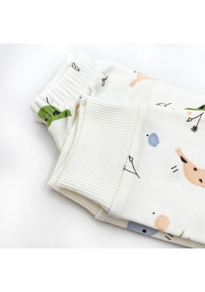 Sema Baby Happy Birds Bebek Pijama Takımı 0-3 Ay Beyaz