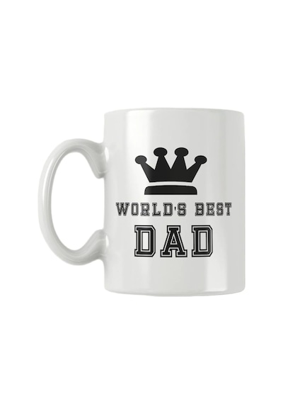 Worlds Best Dad Babalar Günü Doğum Günü Baba Hediye Baskılı Kupa Bardak, Qbm1273 Çok Renkli