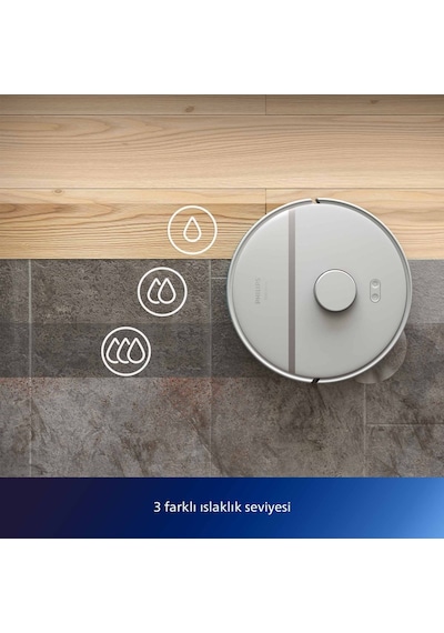 Philips XU3110 / 02 Homerun 3000 Serisi Aqua Çöp İstasyonlu Robot Süpürge Beyaz Philips XU3110 / 02 Homerun 3000 Serisi Aqua Çöp İstasyonlu Robot Süpürge Beyaz