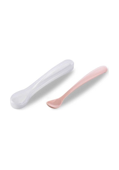 Mamajoo Antikolik Akıtmaz Alıştırma Bardağı 160 ml & İkili Ergonmik Beslenme Kaşığı - Powder Pink