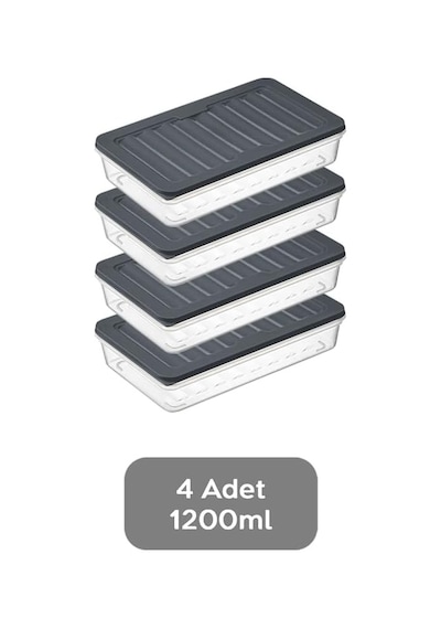 Orret Home 4 Adet Buzdolabı Organizeri, Buzdolabı İçin Çok Amaçlı Saklama Kabı, Fresh Box, Şeffaf Ve Ayarlanabi Diğer
