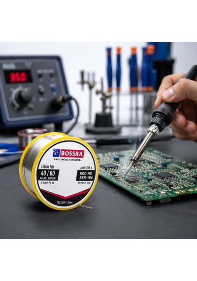 Lehim Teli 50 Gr, 40/60 Alaşım, 1,2 Mm Lehim Havyası Teli, Elektronik Kart Ve Tamir İşleri İçin