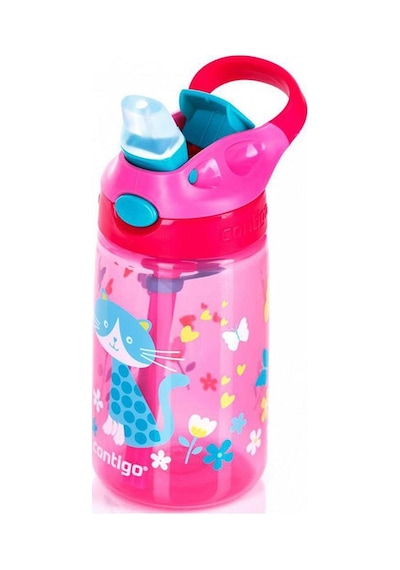 Contigo Gizmo Flip 420ml Pembe Baykuş Su Matarası Suluk
