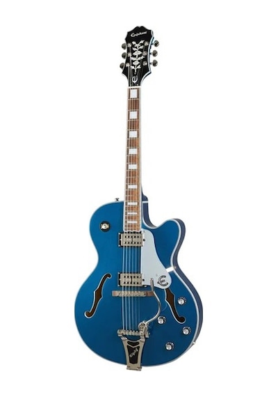 Epiphone Emperor Swingster Hollowbody Elektro Gitar Delta Blue Metallic