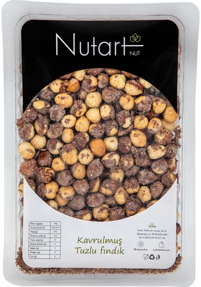 Nutart Kavrulmuş Tuzlu Fındık Kase 500 G