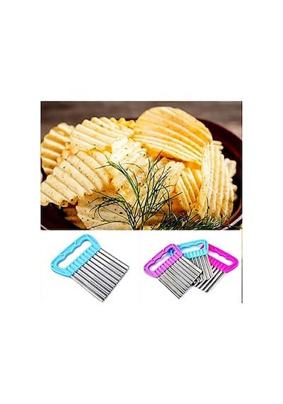 Pratik Patates Meyve Sebze Doğrama Dilimleme Cips Bıçağı Renkli