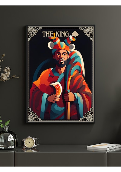 The King Canvas Tablo Ev Ofis Mutfak Dekorasyonu Kanvas Duvar Tablo