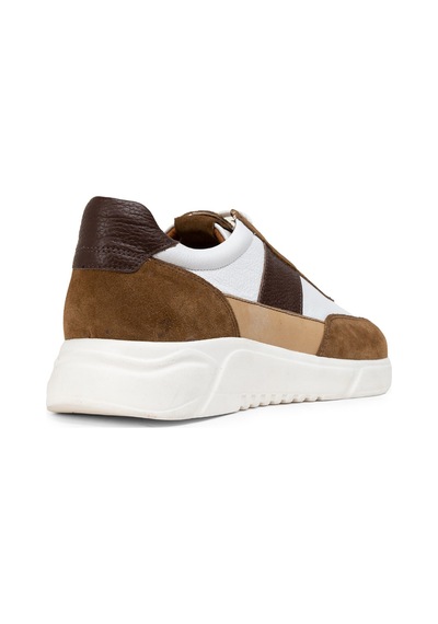 Deery Hakiki Süet Taba Rengi Erkek Sneaker Ayakkabı - 01963Mtbae01 Taba