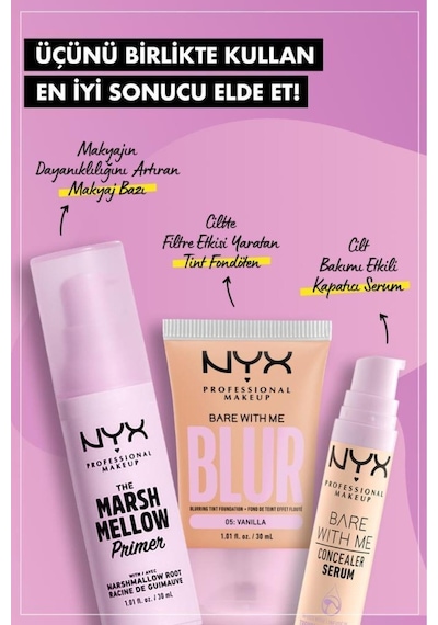 NYX Professional Makeup Blur Tint Fondöten 01 Pale