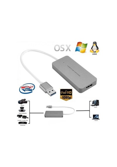 Usb 3.0 hdmi video capture kaydedici Type-C video capture hdmi kaydedici
