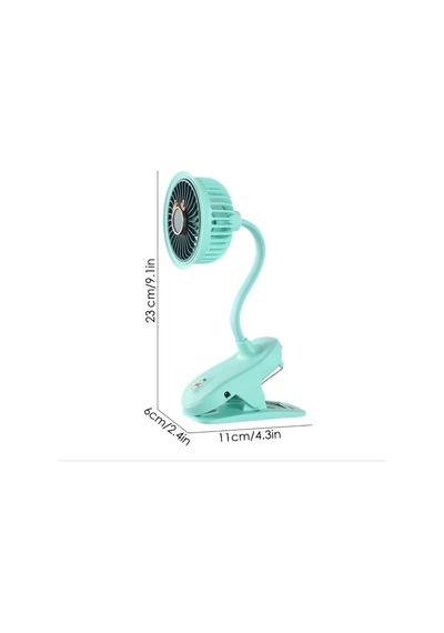 Taşınabilir Mini Klips Bebek Arabası Fanı, Fan Elektrikli Soğutma Hava Sirkülatöründe 360 Derece Dönebilen Klips Çok Renkli