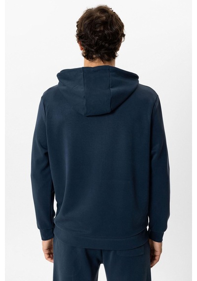 Backandbond Lacivert Regular Fit Kapüşonlu Kanguru Cepli Sweatshirt
