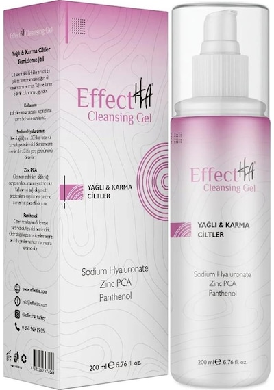Effectha Karma ve Yağlı Ciltler Yüz Temizleme Jeli 200 ML