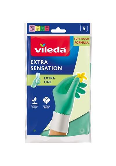 Vileda Extra Sensation Eldiven,%100 Doğal Lateks, M