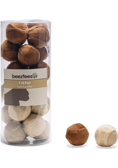 Hnrlıshp Beeztees Kedi Oyuncağı, Top, Peluş, Çeşitli Renklerde, 4cm