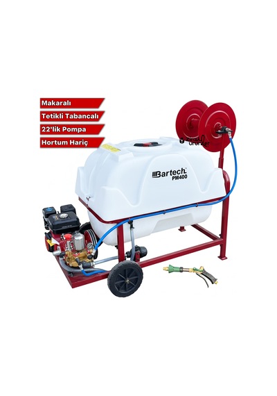 Bartech PM400 22'lik Pompa Hortumsuz İlaçlama Tankı 400 L