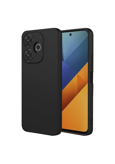 Xiaomi Redmi 13 4g Uyumlu Kılıf Nano İçi Kadife Silikon - Siyah