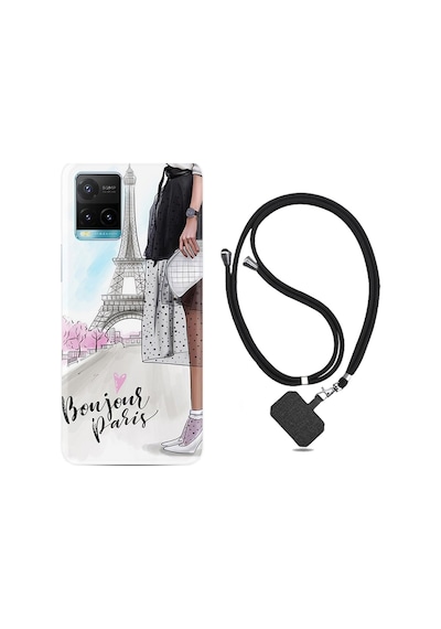 Vivo Y32 Kılıf Boyun Askılı Bonjour Paris 1419