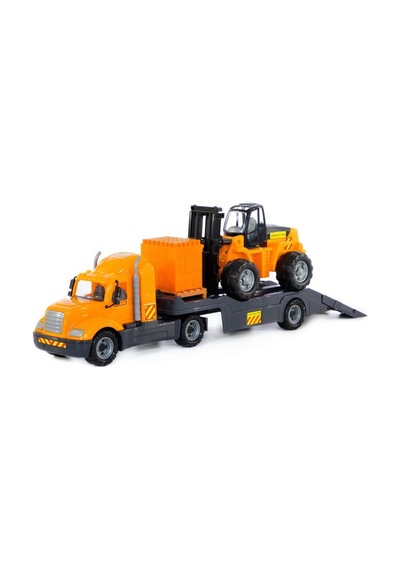 Polesie MIKE, Taşıyıcı Tır ve Forklift Yapı Seti "Super Miks" - P