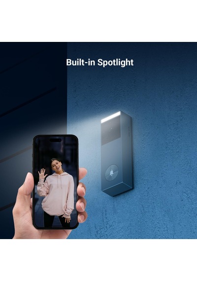 Ezviz Hp3 Pro 3mp 2k Kablosuz Görüntülü Kapı Zili, Bataryalı, Güneş Paneli Dahil, İnsan Algılama, Çift Yönlü Konuşma