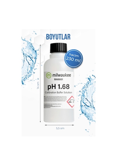 Milwaukee Ma9001 Ph 1.68 Kalibrasyon Solüsyonu 230 Ml