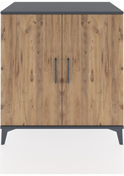 Hyperion Şifonyer 2 Kapaklı 88x44x96 Antrasit-çam Antrasit