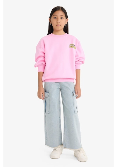 Defacto Kız Çocuk Oversize Geniş Kalıp Bisiklet Yaka Sırt Baskılı İçi Yumuşak Tüylü Sweatshirt E6781a825wnpn666 Pembe Defacto Kız Çocuk Oversize Geniş Kalıp Bisiklet Yaka Sırt Baskılı İçi Yumuşak Tüylü Sweatshirt E6781a825wnpn666 Pembe