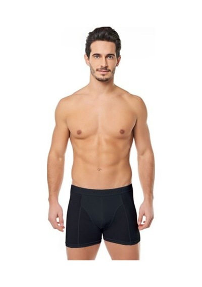 Tutku 0114 Erkek Elestan Boxer Siyah Siyah
