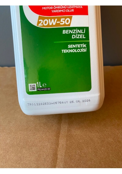 Castrol Gtx 20W-50 Sentetik Motor Yağı  1 L