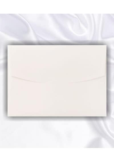 Saten Beyaz Davetiye Zarfı 50 Adet 130x180 180gr