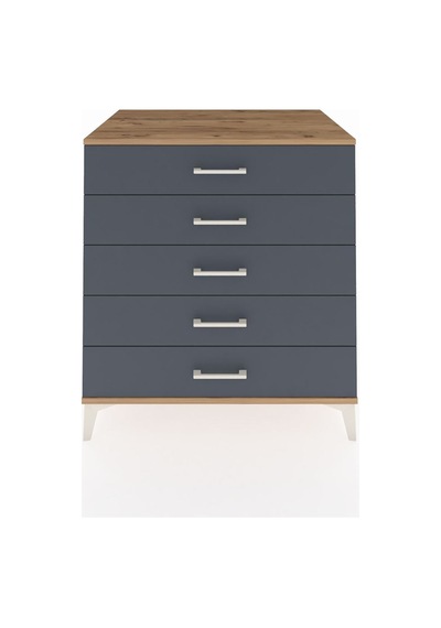 Kronos Şifonyer 5 Çekmeceli 88x59x96 Çam-antrasit Çam