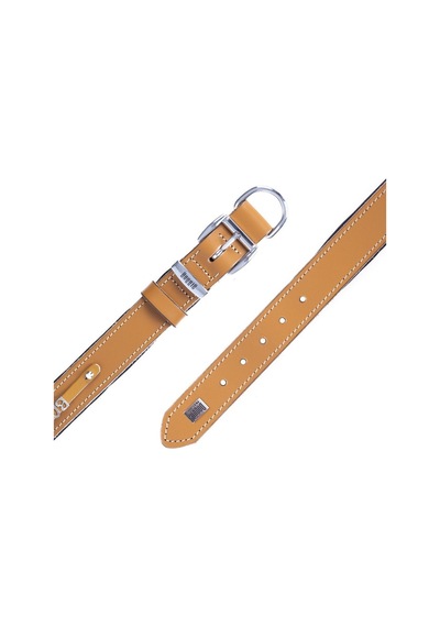 Doggie İsimlikli Deri Boyun Tasması M 2.5x37-45CM Camel