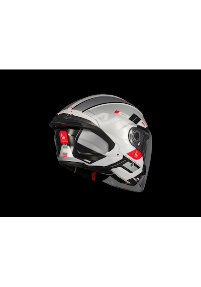 Mt Helmets Mt Cosmo Sv Silence A2 Gloss Gümüş Gözlüklü Motosiklet Kaskı Gümüş Gri