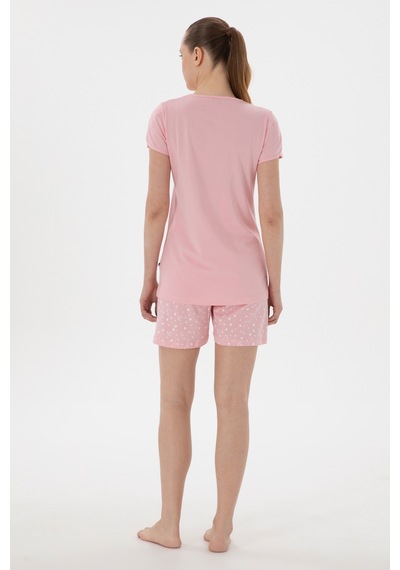 U.s. Polo Assn. Kadın Pembe Pijama Takım 50312915-vr041 Pembe