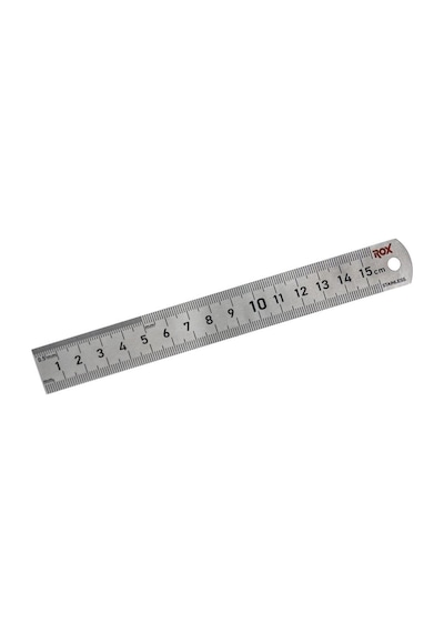 Rox 0198 Çift Taraflı Çelik Cetvel 150 Mm