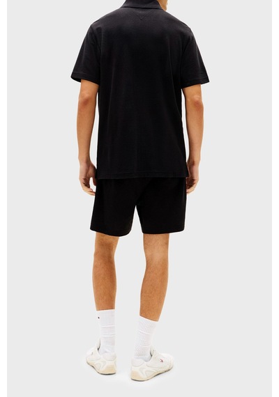 Tommy Jeans Erkek Polo Yaka T Shirt Dm0dm22703 Bds Siyah Siyah