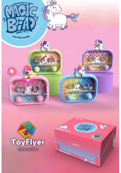 Su Oyunu Water Game Çocuklar İçin Eğlenceli Halka Geçirme Işıklı Unicorn Modelleri