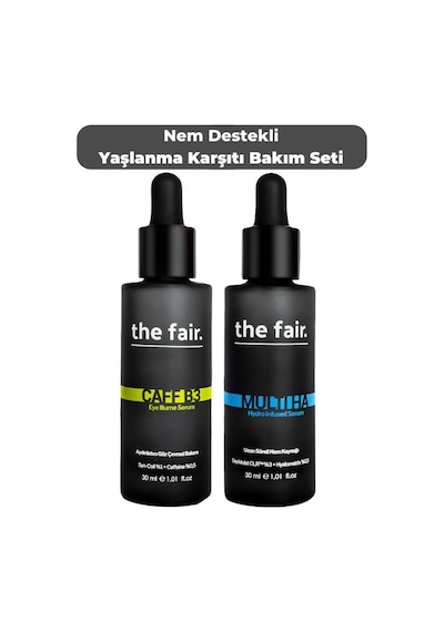 The Fair Nem Destekli   Vegan Cilt Bakım Seti 2 x 30 ML