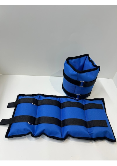 Me&ra Sport 2 Kg X 2 Adet El Ayak Bilek Ağırlık Seti Kum Ağırlık Torbası mavi