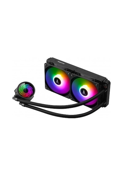 Segotep Bevere 240 Argb Siyah Sıvı İşlemci Soğutucusu Am5 Ve Lga1700 Uyumlu